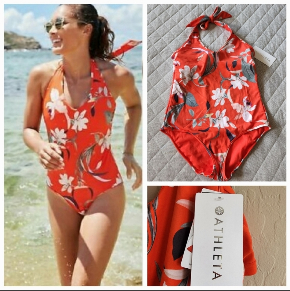 Athleta Waimea Plunge Swimsuit Small‎